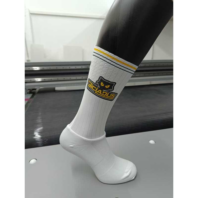 Meias Aero 100% Personalizadas Lycra + Silicone