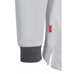 Long sleeve two-tone stretch polo shirt 105529S