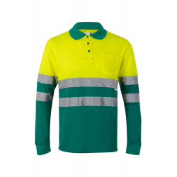 POLO ALGODON BICOLOR ML AV 305515